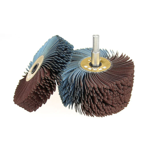 1 piece 4.65"/118mm Sanding Cloth Wire Polishing Brush Drill Woodworking Grinding Head Wheel