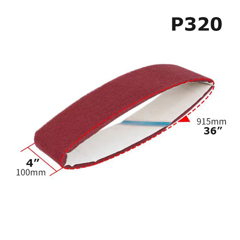 1 piece 36" x 4" Non-woven Sanding Polishing Belt 915x100mm for Plastic Aluminum Wire Drawing Deburring
