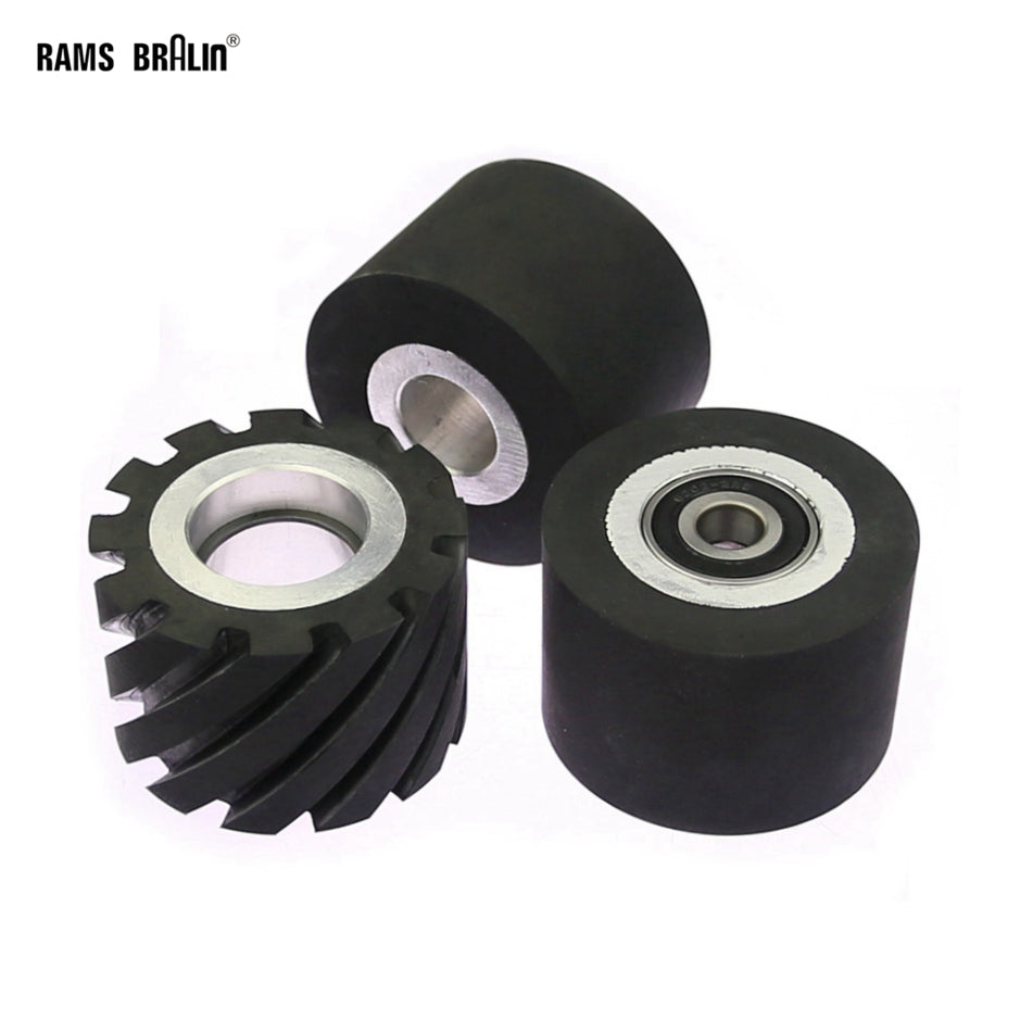 1 piece 75x50mm Rubber Contact Wheel 3x2" Belt Grinder Backstand Idler Wheel