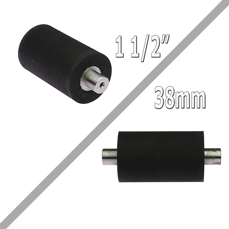 1 piece Dia. 1/2" - 2" Rubber Roller with Shaft Belt Grinder Contact Wheel
