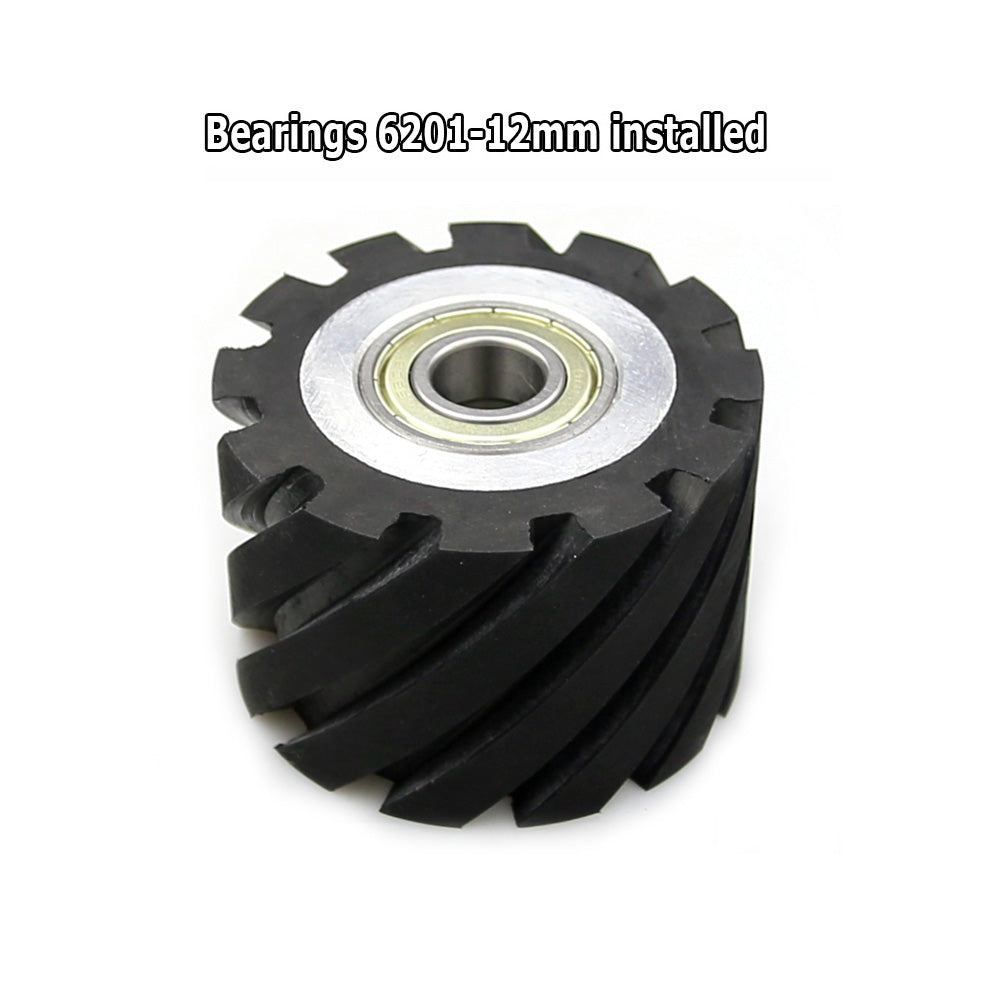 1 piece 75x50mm Rubber Contact Wheel 3x2" Belt Grinder Backstand Idler Wheel