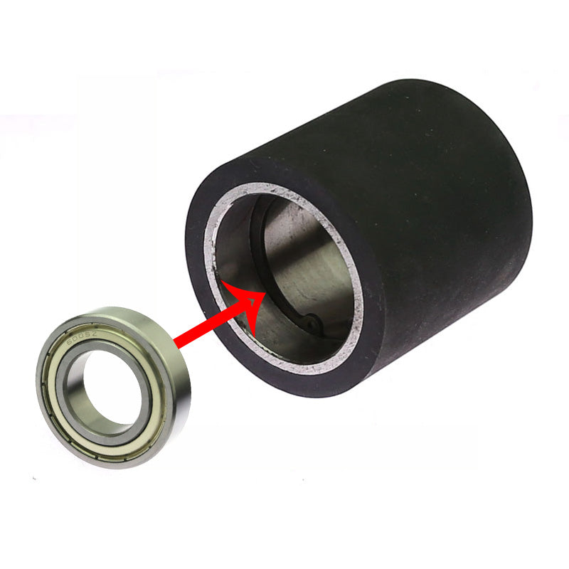 1 piece 2"/50mm x 2"/50mm Solid Rubber Contact Wheel Belt Grinder Part