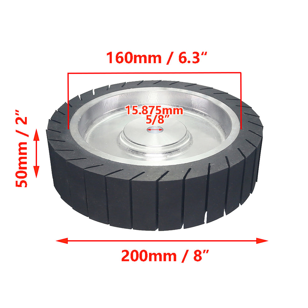 200x50mm Centrifugal Rubber Wheel 8