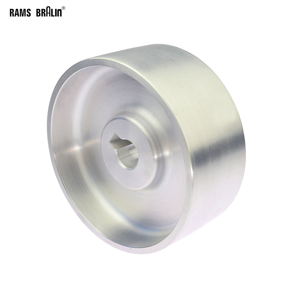 130x55x19/24mm Fully Aluminum Contact Wheel with Keyway Active Wheel f ...