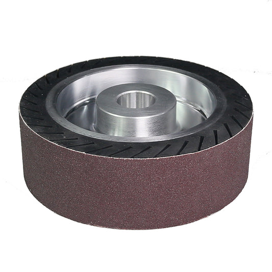 6" Expansion Rubber Wheel Motor Grinder Part working with 473x50mm A/O Sanding Sleeves
