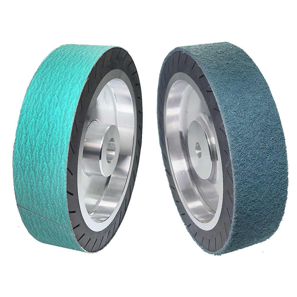 200x50mm Centrifugal Rubber Wheel 8" Expander Wheel for Sanding Belt on Grinder
