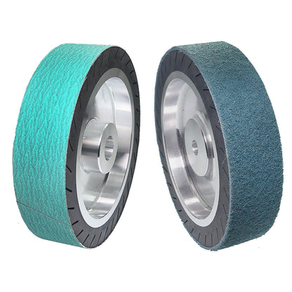 200x50mm Centrifugal Rubber Wheel 8" Expander Wheel for Sanding Belt on Grinder