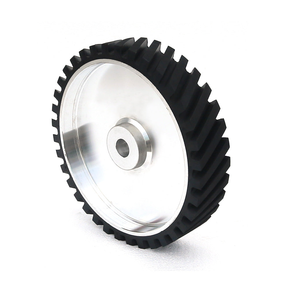 1 piece 350x75mm Belt Grinder Rubber Contact Wheel  14x3" Dynamically Balanced