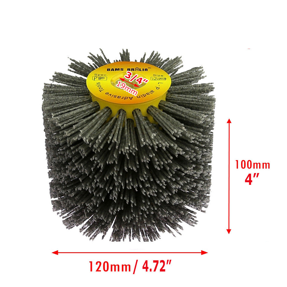 1 piece 120x100x19mm Wire Drawing Wheel Brush Sander Woodworking Polishing Wheels
