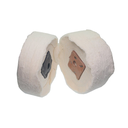 1 piece 6" / 8" Thicken Cotton Buffing Wheel Flannelette Lint Cloth Wheel for Metal Acrylic Stainless Steel Mirror Polishing