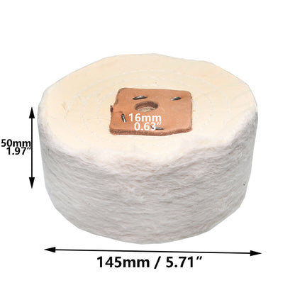 1 piece 6" / 8" Thicken Cotton Buffing Wheel Flannelette Lint Cloth Wheel for Metal Acrylic Stainless Steel Mirror Polishing