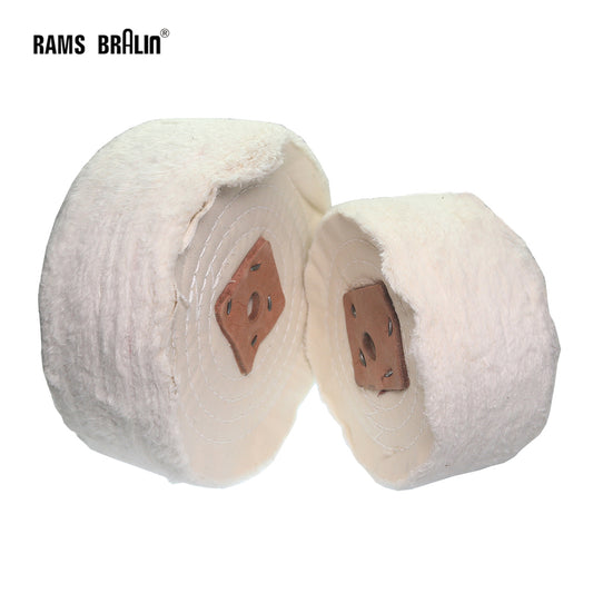 1 piece 6" / 8" Thicken Cotton Buffing Wheel Flannelette Lint Cloth Wheel for Metal Acrylic Stainless Steel Mirror Polishing