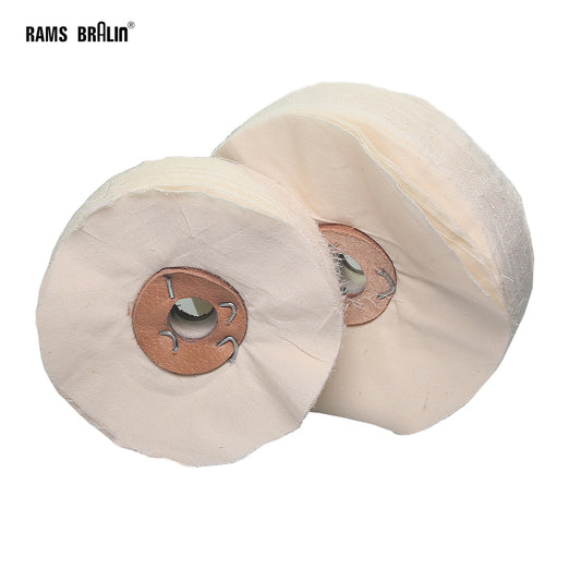 1 piece 4/5/6/8 inch Unstitched Floppy Final Polishing Mop Soft Loose 100 Leaf Fabric Buffing Wheel