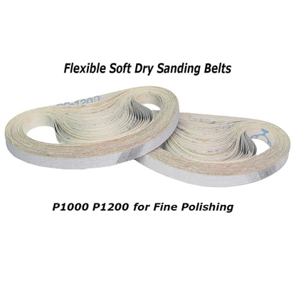 1/2 x 18" Sanding Belt 457x13mm Abrasive Grinding Belts Zirconia P40 - Aluminum Oxide P1200, A3 - A65, Non-woven Nylon Fiber