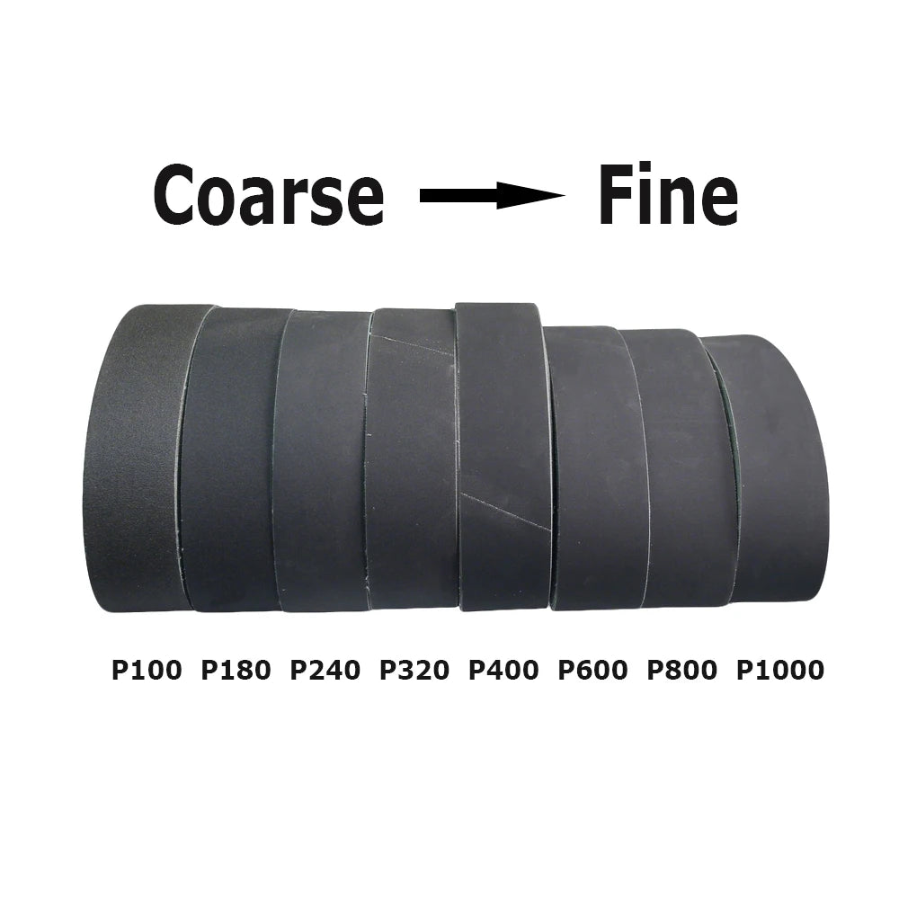 J87BT Silicon Carbide Sanding Belt Flexible Sandpaper Polishing Band for Copper Aluminum Jade Wood Crystal