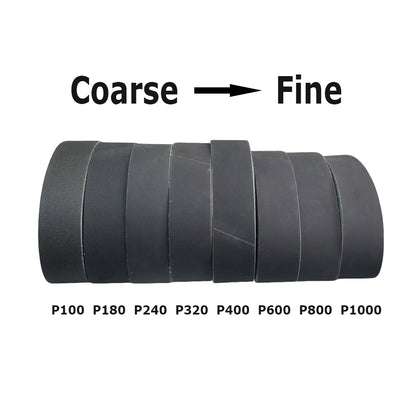 J87BT Silicon Carbide Sanding Belt Flexible Sandpaper Polishing Band for Copper Aluminum Jade Wood Crystal