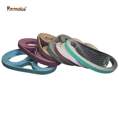 1/2 x 18" Sanding Belt 457x13mm Abrasive Grinding Belts Zirconia P40 - Aluminum Oxide P1200, A3 - A65, Non-woven Nylon Fiber