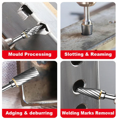 1 piece Carbide Bur HSS Cutter Tungsten Steel Rotary File for Metal Wood Deburring Finishing Cleaning
